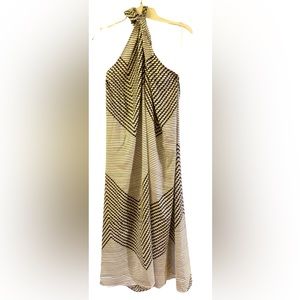 Banana Republic Factory 100% Polyester Midi Halter Dress.